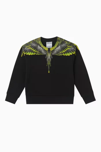 Icon Wings Crewneck Sweatshirt in Cotton