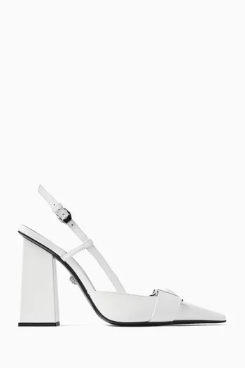 Medusa 105 Slingback Pumps in Leather