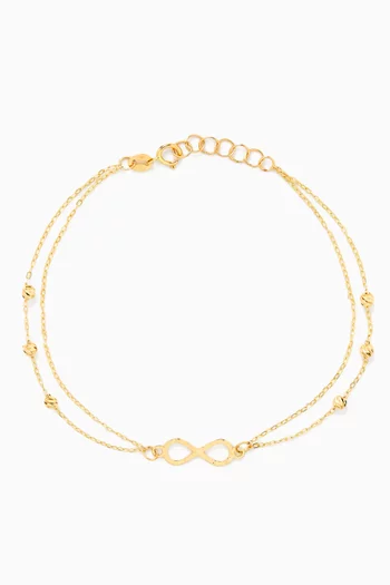 Ingrid Infinity Bracelet in 18kt Yellow Gold