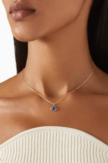 Ezra Protection Pendant Necklace in 18kt Yellow Gold