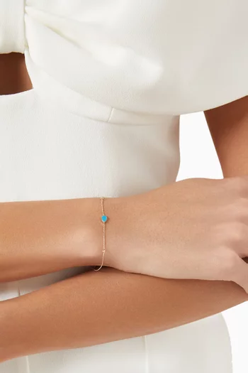 Layla Turquoise Bracelet in 18kt Gold