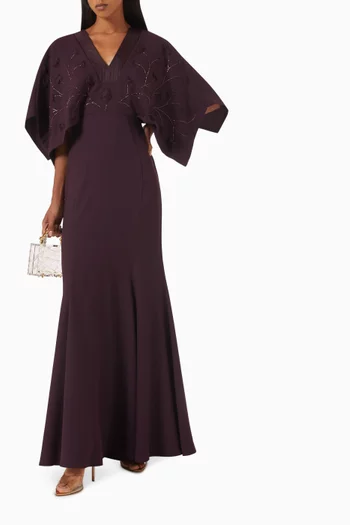 Embroidered Maxi Dress