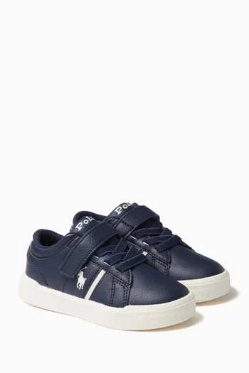 Frazier Logo Sneakers in Faux Leather