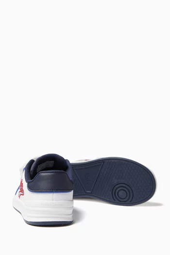 Heritage Court III Graphic Sneakers in Faux Leather