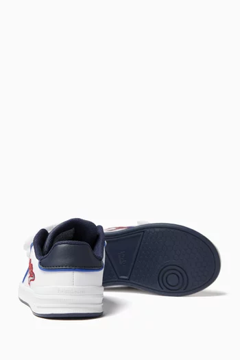 Heritage Court III Graphic Sneakers in Faux Leather