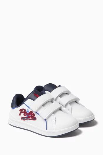 Heritage Court III Graphic Sneakers in Faux Leather