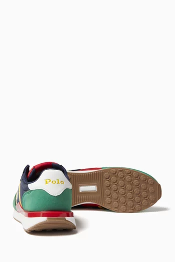 Train 89 Colour-blocked Sneakers in Mixed Fabric