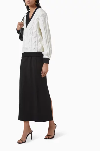 Midi Skirt in Vinyl