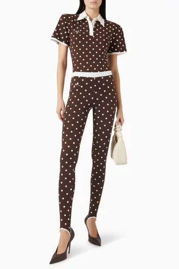 لغينغز بخصر مرتفع جيرسيه