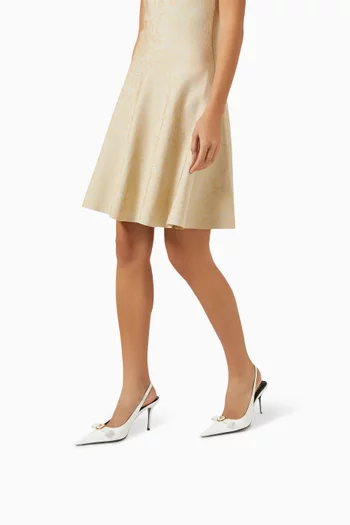Gianni 85 Slingback Sandals in Patent Calf Leather