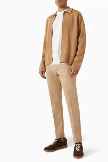 Zip Cardigan in Merino Wool Blend