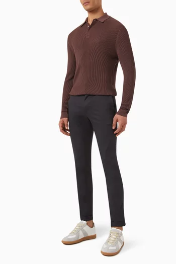 Polo Sweater in Knit