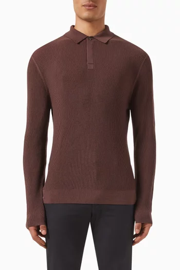 Polo Sweater in Knit