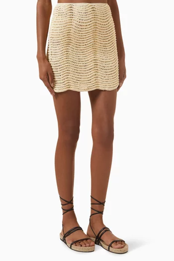 Wave Mini Skirt in Crochet