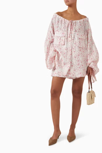 Daisy Printed Cairo Shorts