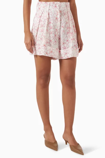 Daisy Printed Cairo Shorts