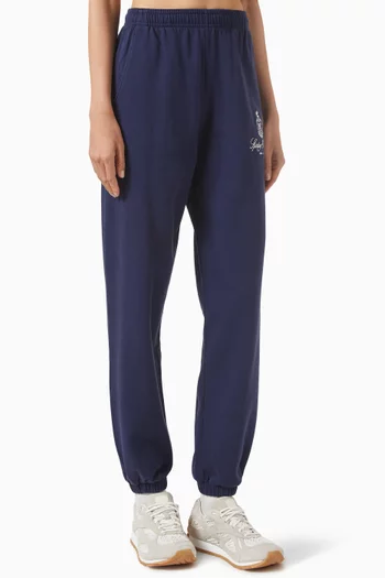 Vendome Embroidered Sweatpants in Cotton-fleece