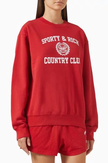 Varsity Crest Crewneck Sweatshirt