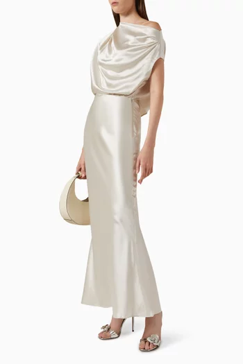 Draped One-shoulder Top