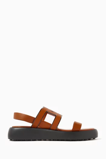 Kate Strap Sandals in Calfskin Leather