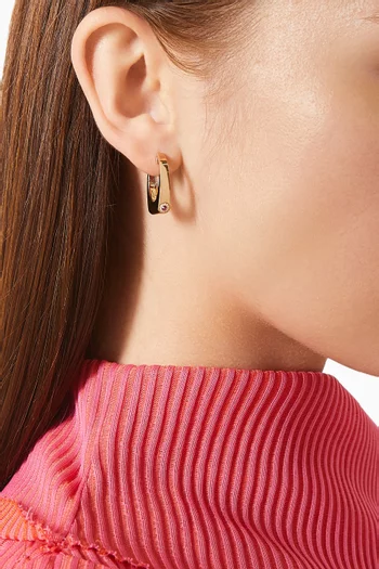 Nano Grace Diamond & Ruby Single Earring in 14kt Gold