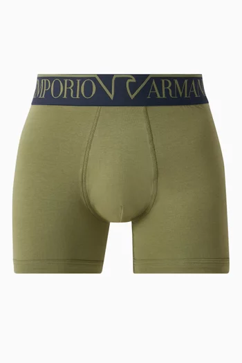 Logo Boxer Briefs in Organic Cotton