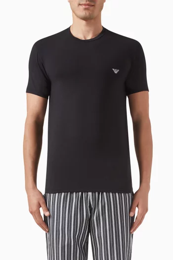 Crew Neck T-shirt in Modal-jersey