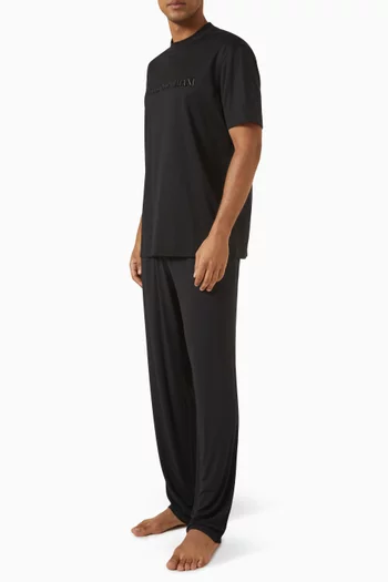 Logo Sleep Pants in Stretch Modal