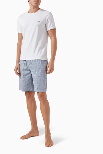 All-over Print Shorts in Cotton