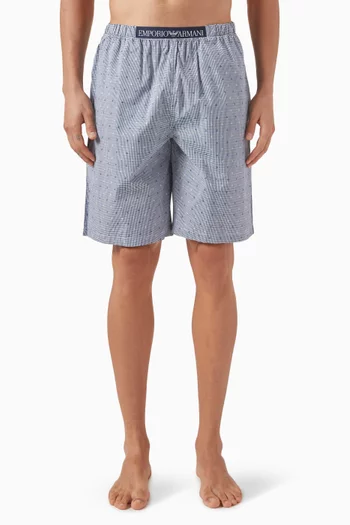 All-over Print Shorts in Cotton