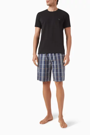 All-over Print Shorts in Cotton