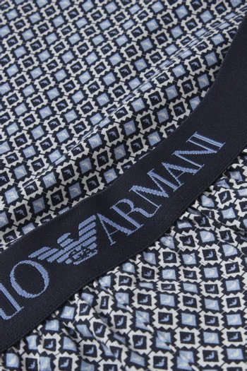 Logo Printed Boxers in Cotton