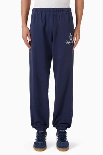 Vendome Embroidered Sweatpants in Cotton-fleece