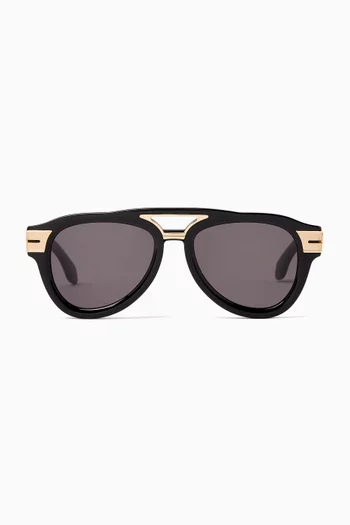 Paradise Aviator Sunglasses in Acetate