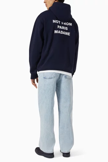 Le Hoodie Slogan in Cotton