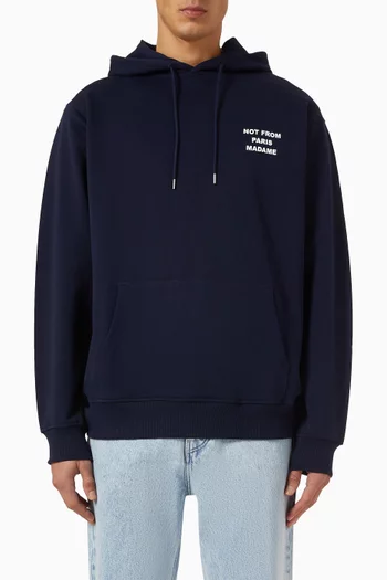 Le Hoodie Slogan in Cotton