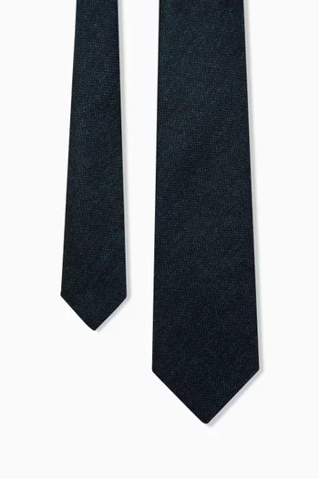 Tipped Tie in Shetland Wool