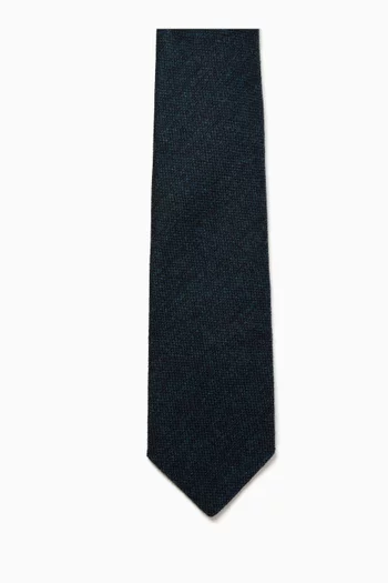 Tipped Tie in Shetland Wool