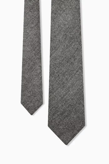 Tipped Tie in Shetland Wool
