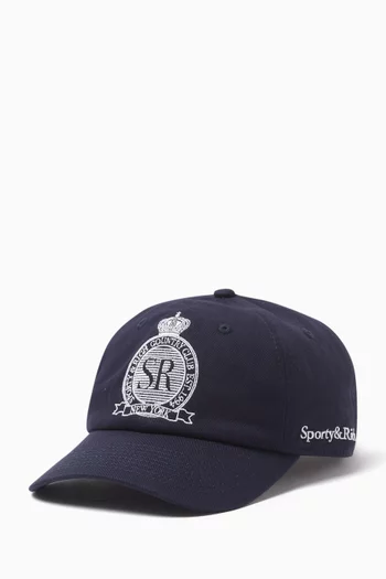 Royal Club Baseball Cap in Cotton-canvas