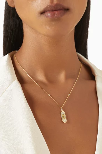 MK Crystal Empire Necklace in Gold-plated Sterling Silver