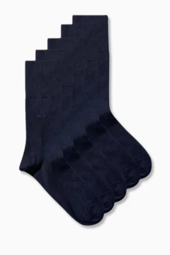 Mid Length Socks, Set of 5