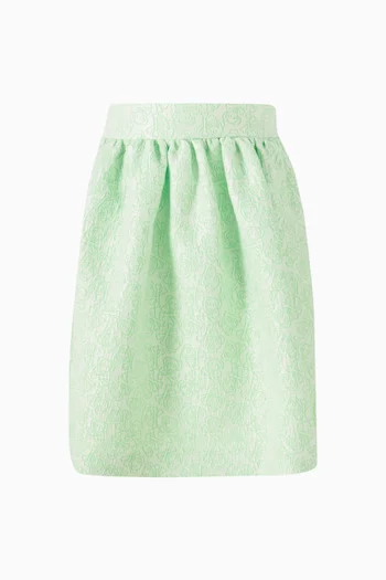 Flared Printed Skirt