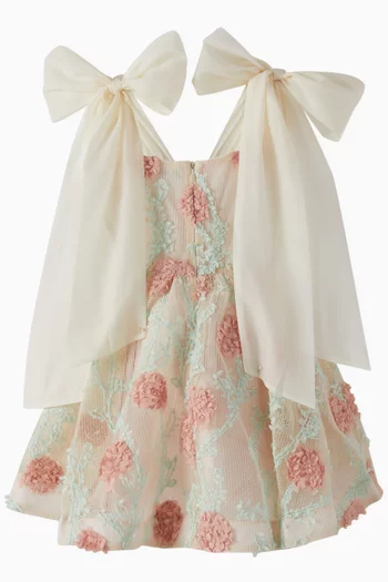 Self-tie Bow Dress in Lace