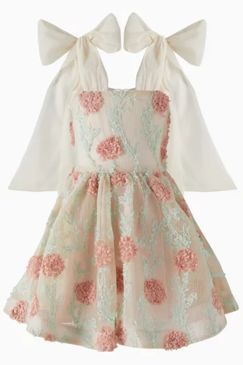 Self-tie Bow Dress in Lace
