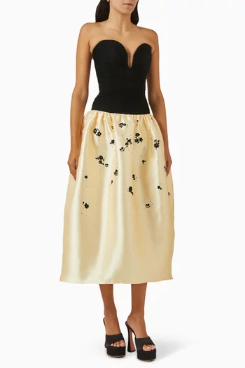 Jiji Bell Corset Midi Dress