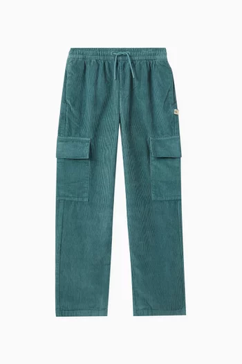 Straight-leg Cargo Pants in Corduroy