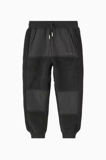 Teddy Mixed-media Sweatpants