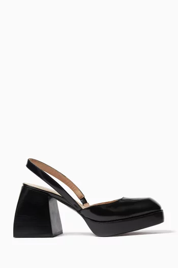 Bulla Jones 90 Slingback Pumps in Patent Leather