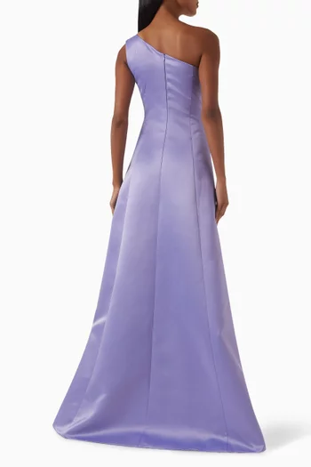 Esther Embellished Gown in Satin